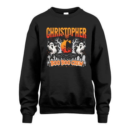 Boo Boo Crew Halloween Custom Name Shirt CHRISTOPHER M1-28