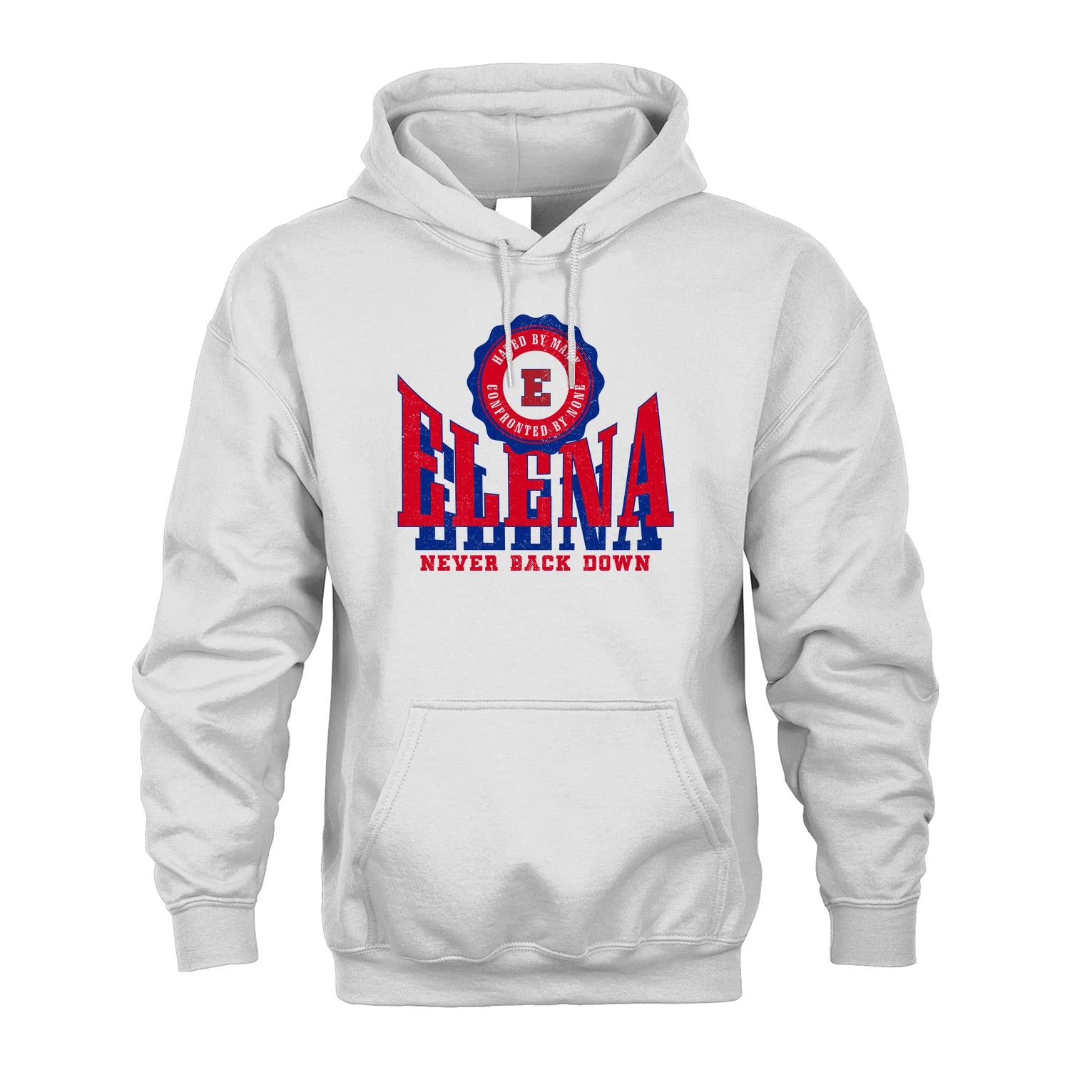 Your Name Never Back Down Shirt ELENA M1-33