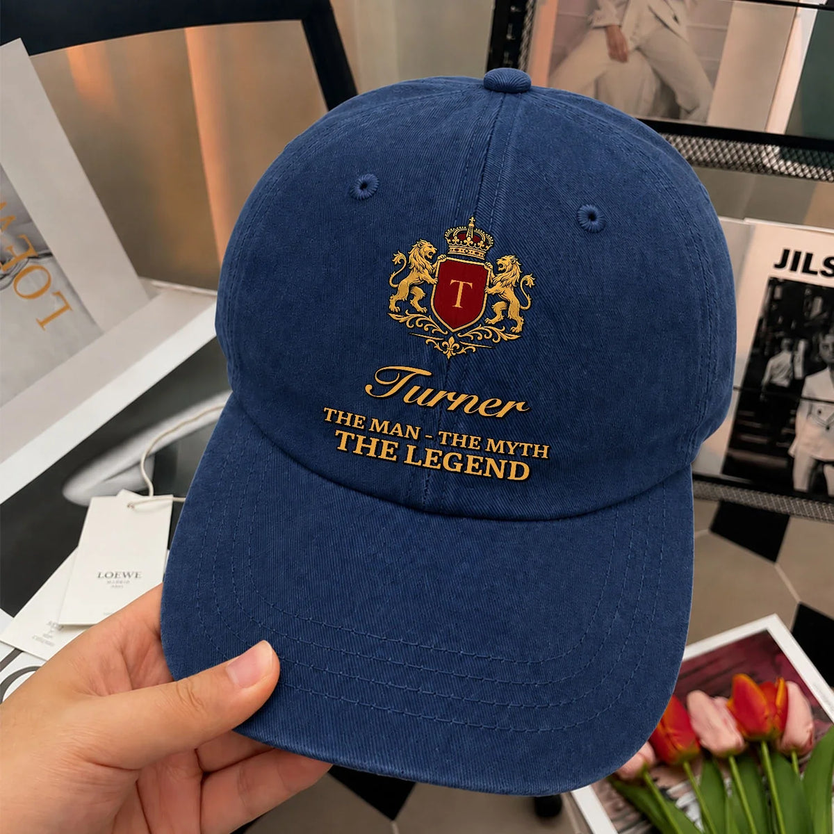 The Man The Myth The Legend Royal Blue Cap TURNER 13K1 C49PF