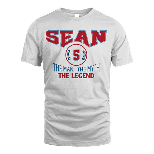 The Man The Myth The Legend Jet Style Shirt SEAN M1-9