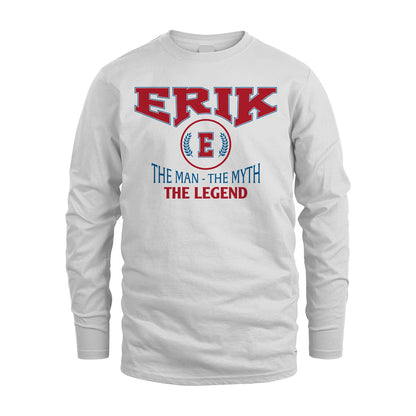 The Man The Myth The Legend Jet Style Shirt ERIK M1-9