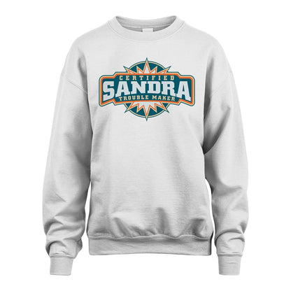 Certified Your Name Trouble Maker Shirt SANDRA M1-36