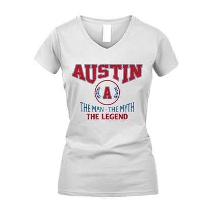 The Man The Myth The Legend Jet Style Shirt AUSTIN M1-9