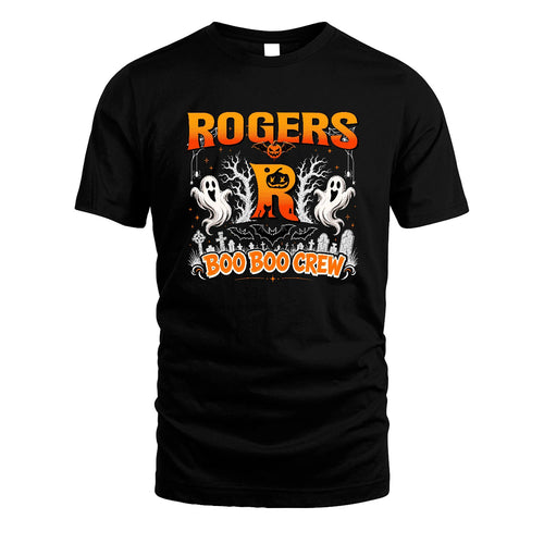 Boo Boo Crew Halloween Custom Name Shirt ROGERS M1-28