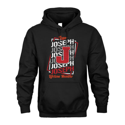 Team Your Name Lifetime Member Sporty Shirt JOSEPH M1-25