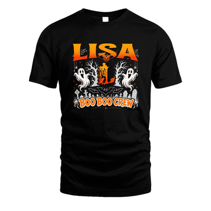 Boo Boo Crew Halloween Custom Name Shirt LISA M1-28