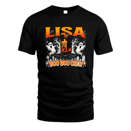 Boo Boo Crew Halloween Custom Name Shirt LISA M1-28