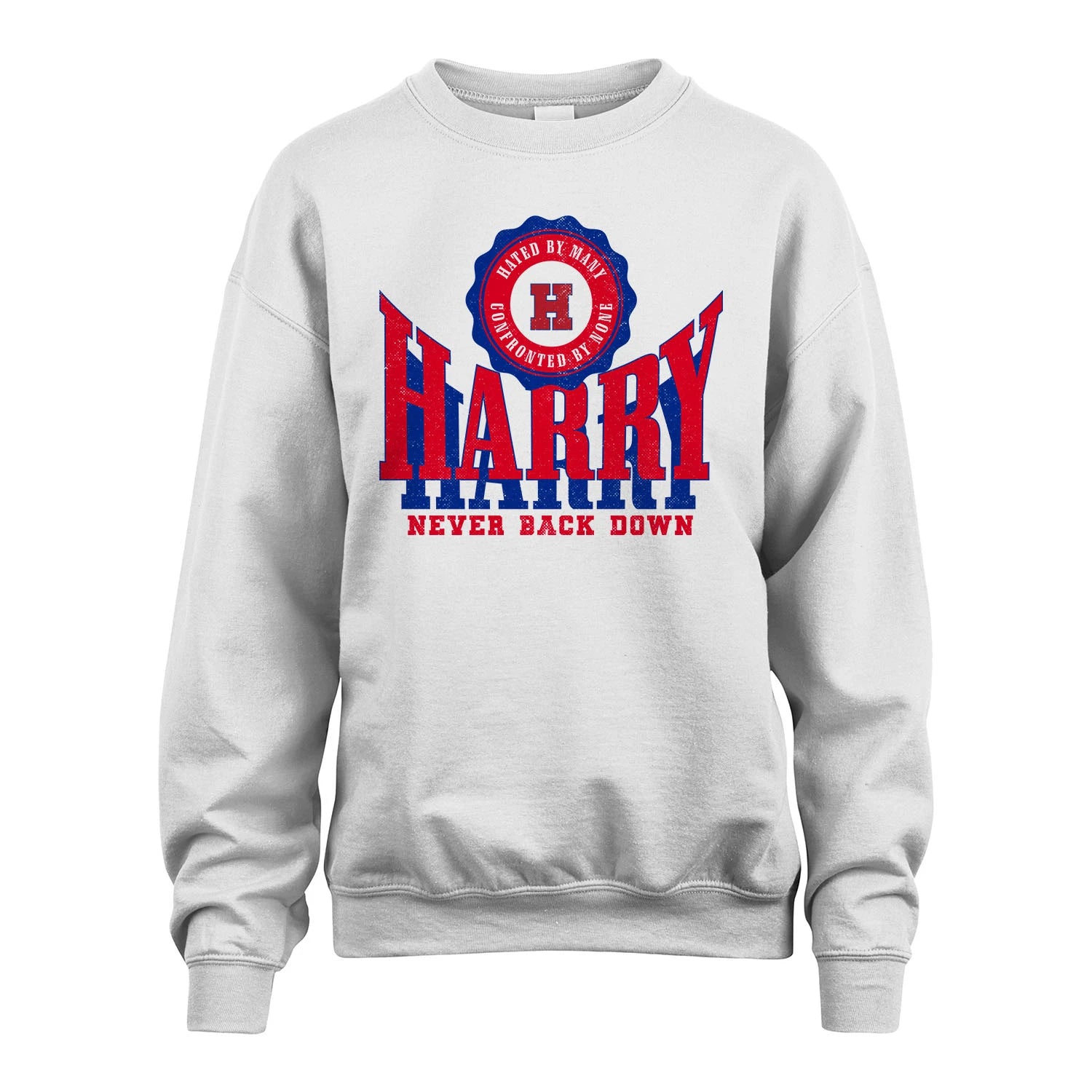 Your Name Never Back Down Shirt HARRY M1-33