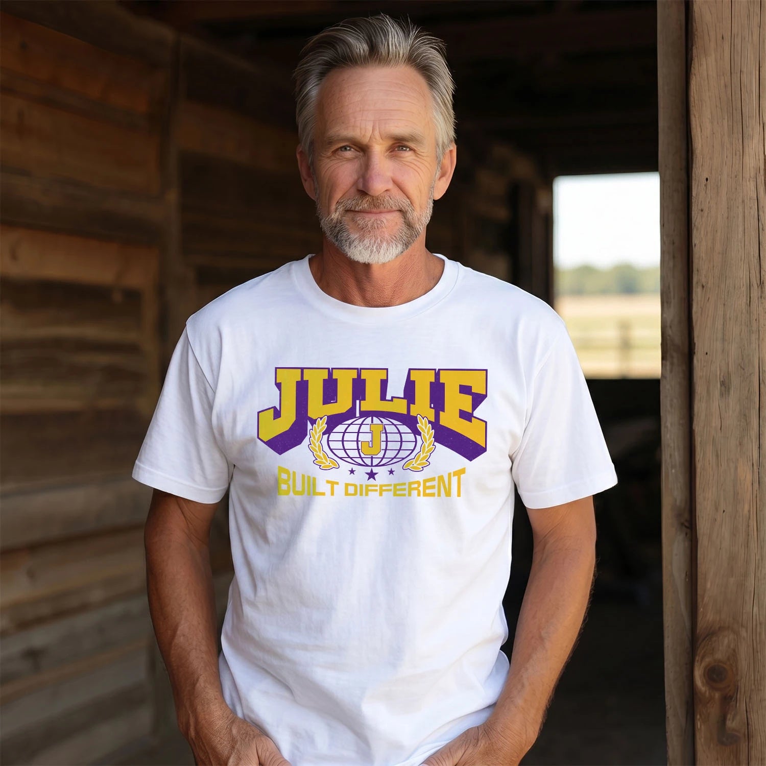 Your Name Built Different Sporty Shirt JULIE M1-32