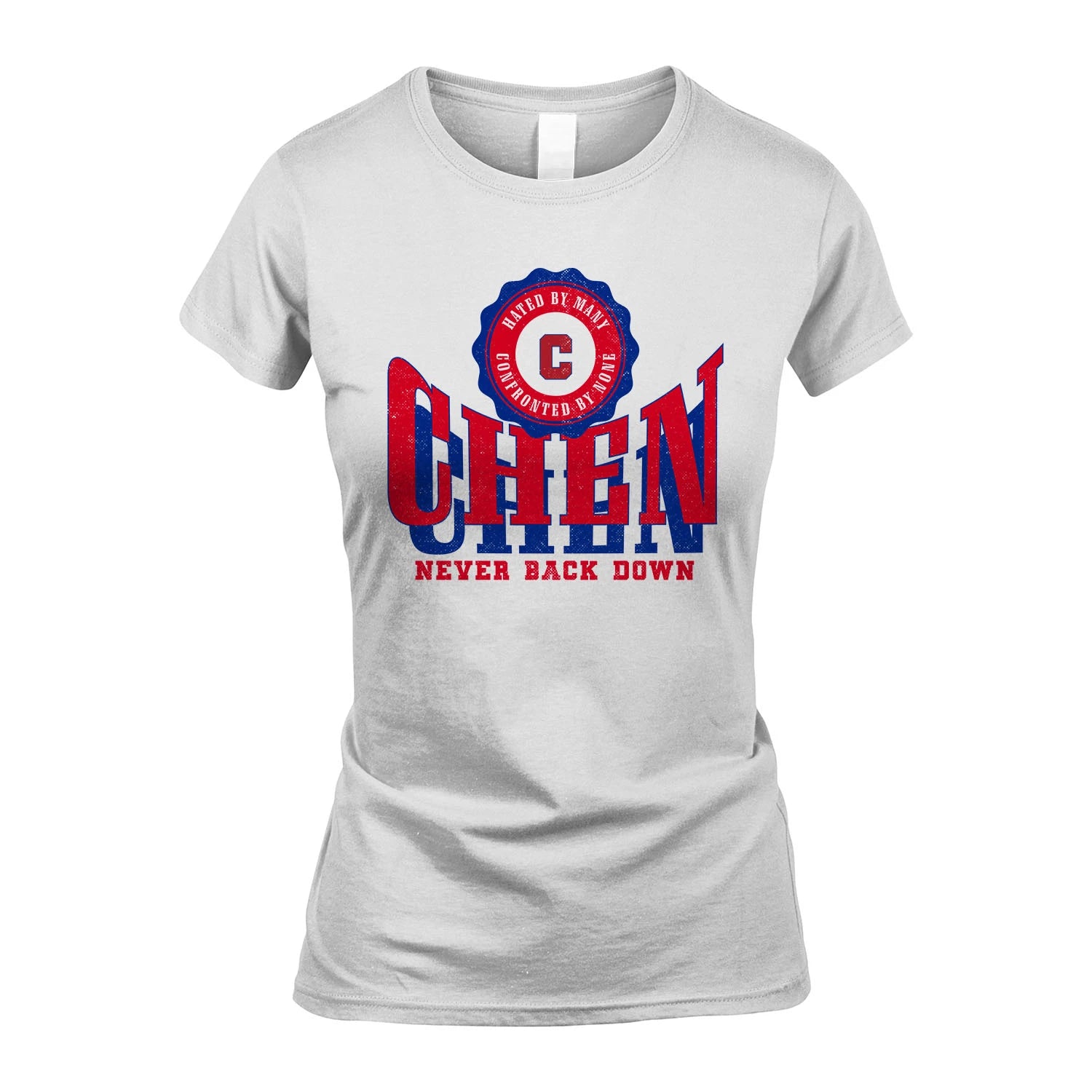 Your Name Never Back Down Shirt CHEN M1-33