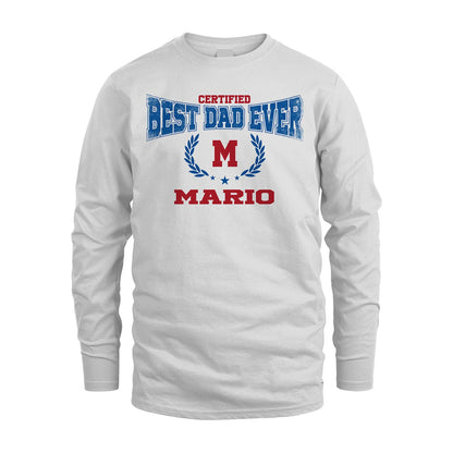 Certified Best Dad Ever Shirt MARIO M1-11