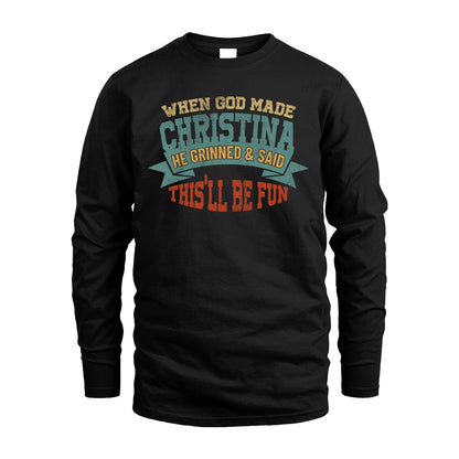 The Man The Myth The Legend Sporty Shirt CHRISTINA M1-15