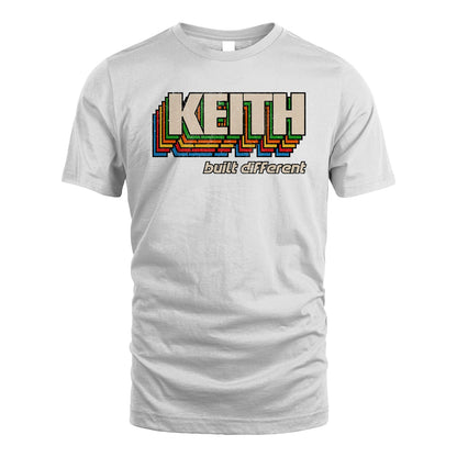 Your Name Built Different Retro Shirt KEITH M1-26