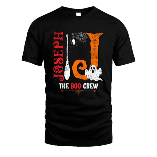 The Boo Crew Halloween With Your Name Shirt JOSEPH M1-23
