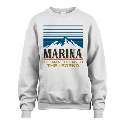 The Man The Myth The Legend Vintage Mountain Shirt MARINA M1-19