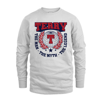 The Man The Myth The Legend Logo Shirt TERRY M1-30
