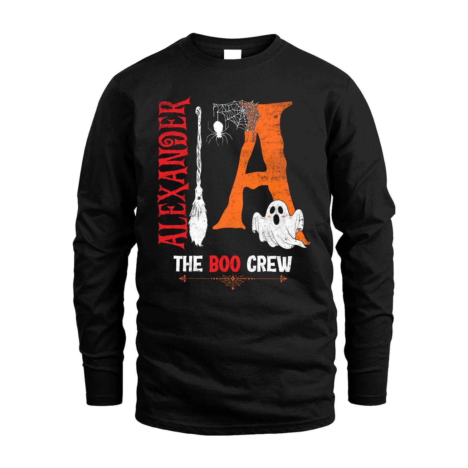 The Boo Crew Halloween With Your Name Shirt ALEXANDER M1-23
