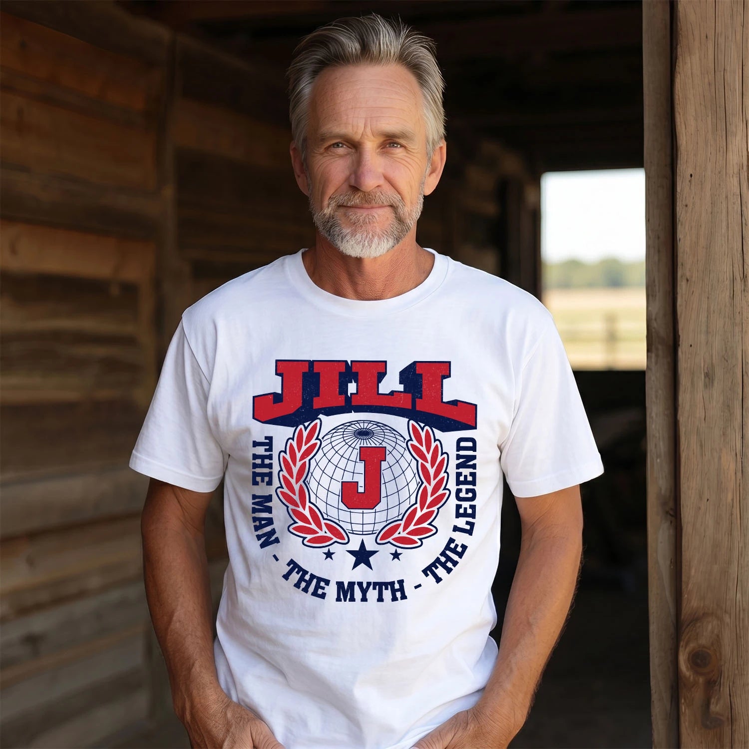 The Man The Myth The Legend Logo Shirt JILL M1-30