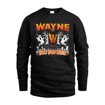 Boo Boo Crew Halloween Custom Name Shirt WAYNE M1-28