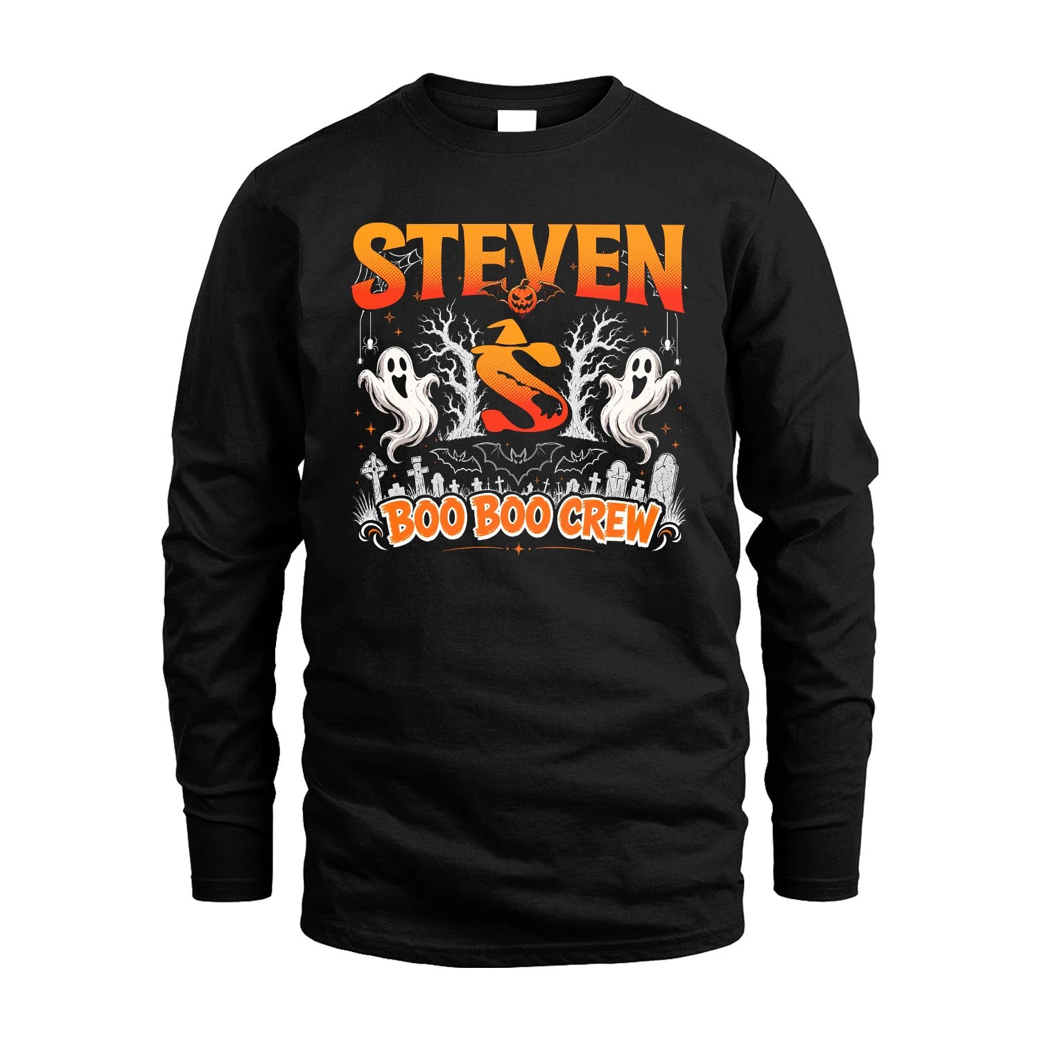 Boo Boo Crew Halloween Custom Name Shirt STEVEN M1-28
