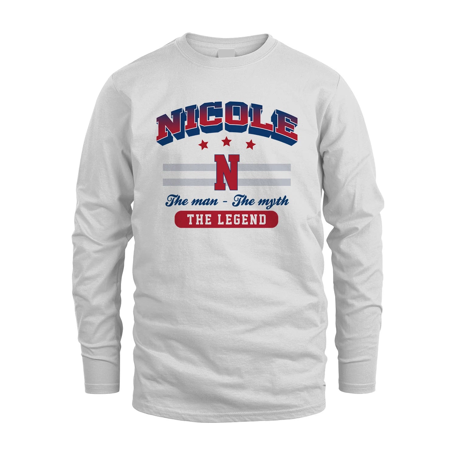 The Man The Myth The Legend With Your Name Shirt NICOLE M1-35