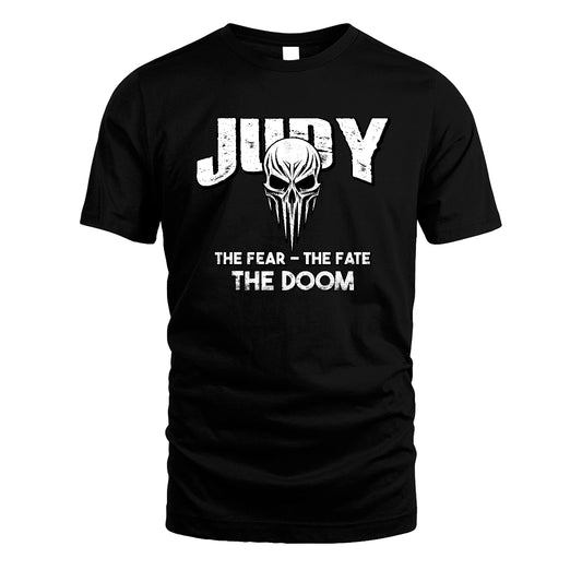 The Fear The Fate The Doom Skull Shirt JUDY M1-39