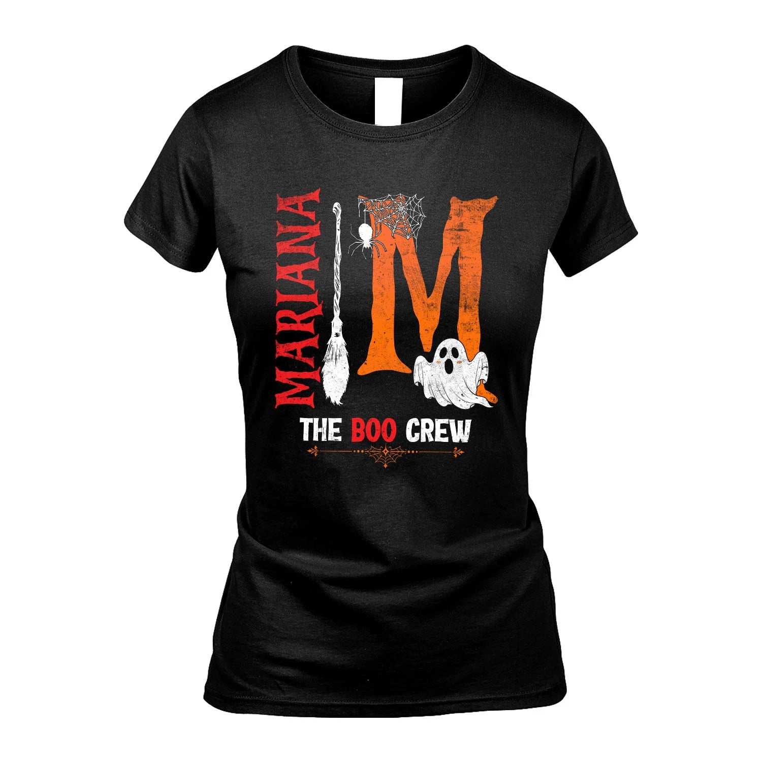 The Boo Crew Halloween With Your Name Shirt MARIANA M1-23