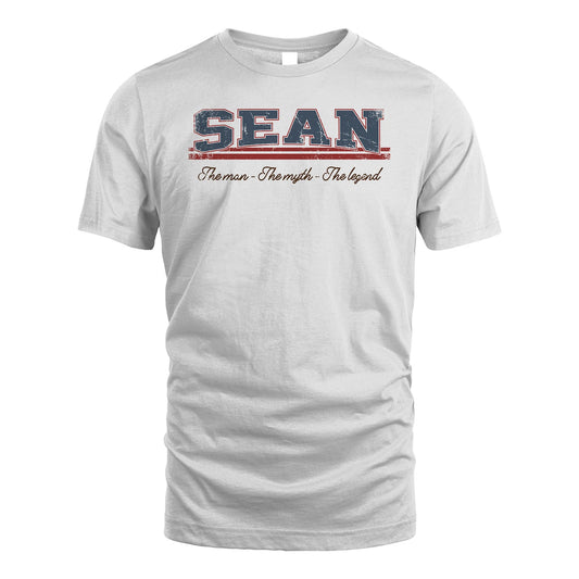 The Man The Myth The Legend Vintage Shirt SEAN M1-6