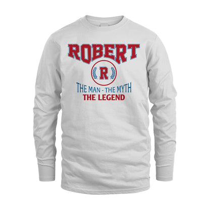The Man The Myth The Legend Jet Style Shirt ROBERT M1-9