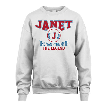 The Man The Myth The Legend Jet Style Shirt JANET M1-9