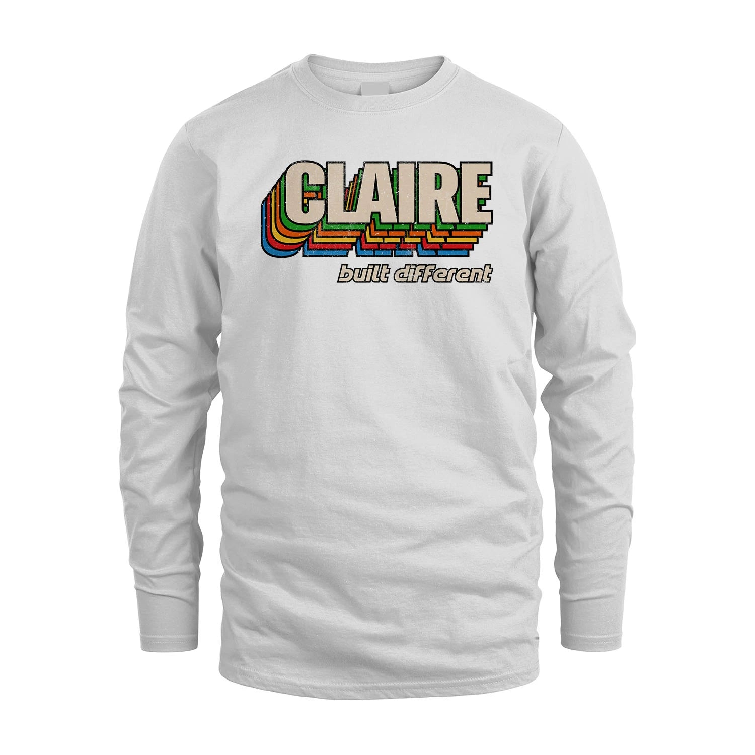 Your Name Built Different Retro Shirt CLAIRE M1-26