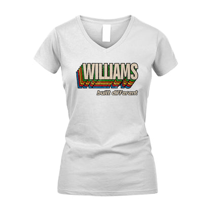Your Name Built Different Retro Shirt WILLIAMS M1-26