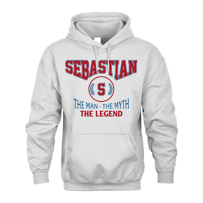 The Man The Myth The Legend Jet Style Shirt SEBASTIAN M1-9
