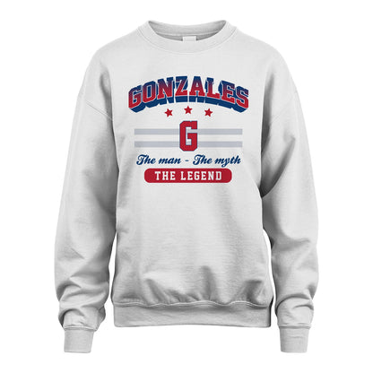 The Man The Myth The Legend With Your Name Shirt GONZALES M1-35