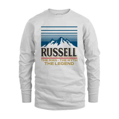 The Man The Myth The Legend Vintage Mountain Shirt RUSSELL M1-19