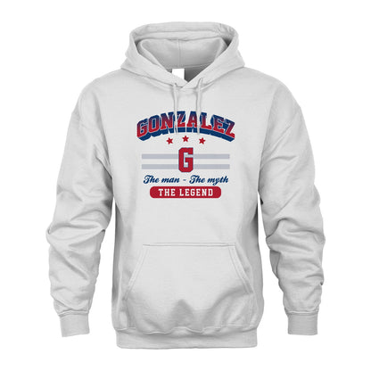The Man The Myth The Legend With Your Name Shirt GONZALEZ M1-35