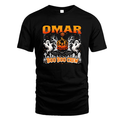 Boo Boo Crew Halloween Custom Name Shirt OMAR M1-28
