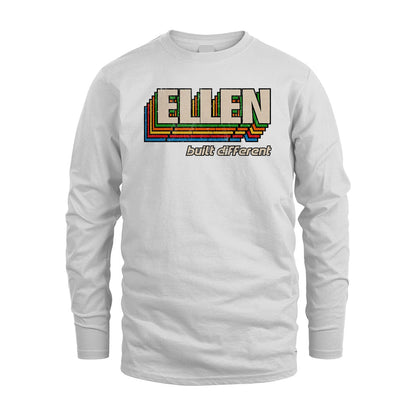 Your Name Built Different Retro Shirt ELLEN M1-26