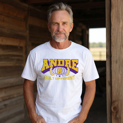 Your Name Built Different Sporty Shirt ANDRE M1-32