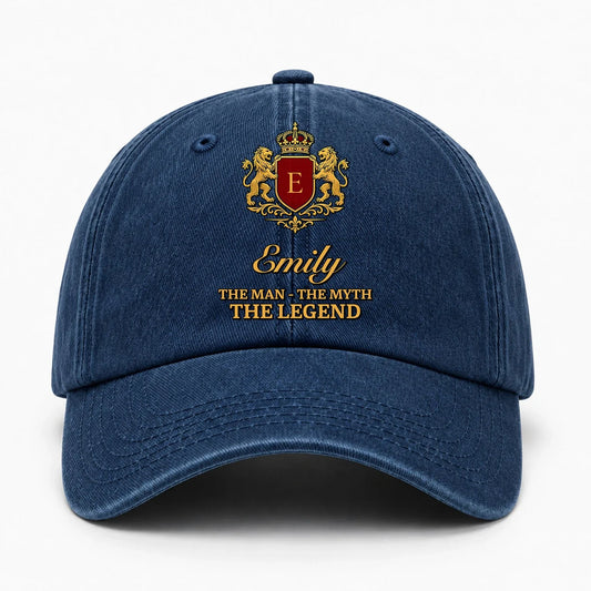The Man The Myth The Legend Royal Blue Cap EMILY 13K1 C49PF