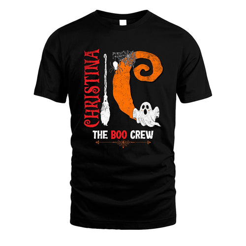 The Boo Crew Halloween With Your Name Shirt CHRISTINA M1-23
