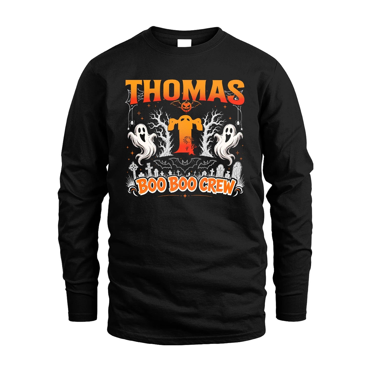 Boo Boo Crew Halloween Custom Name Shirt THOMAS M1-28