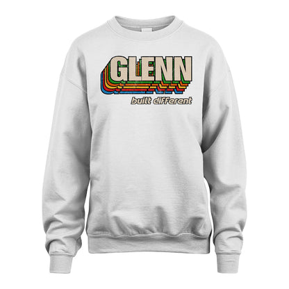 Your Name Built Different Retro Shirt GLENN M1-26