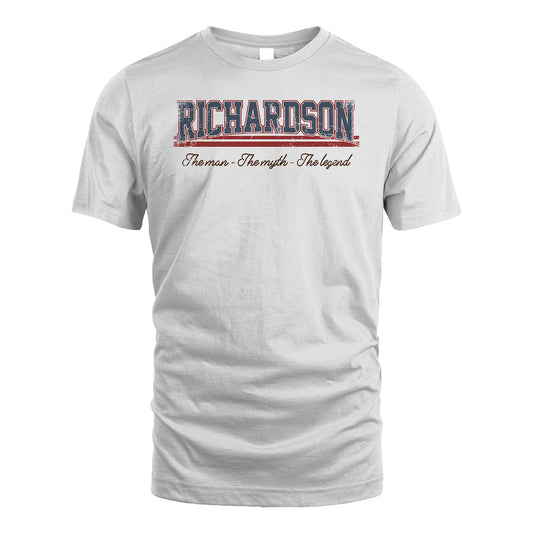 The Man The Myth The Legend Vintage Shirt RICHARDSON M1-6