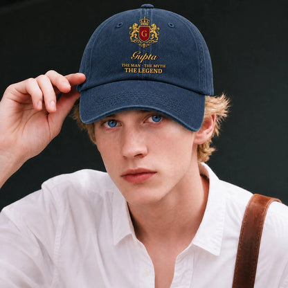 The Man The Myth The Legend Royal Blue Cap GUPTA 13K1 C49PF