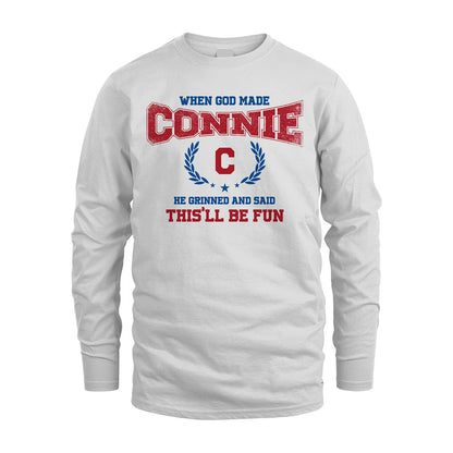 When God Made He Grinned And Said This'll Be Fun Shirt CONNIE M1-12