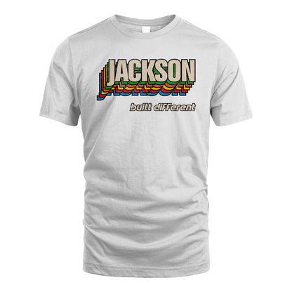 Your Name Built Different Retro Shirt JACKSON M1-26