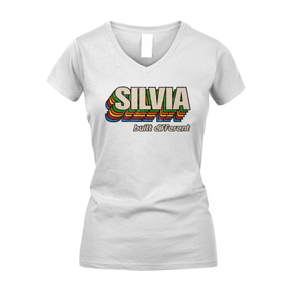 Your Name Built Different Retro Shirt SILVIA M1-26