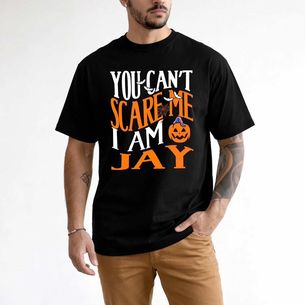 You Can't Scare Me I Am Funny Halloween Shirt JAY M1-45