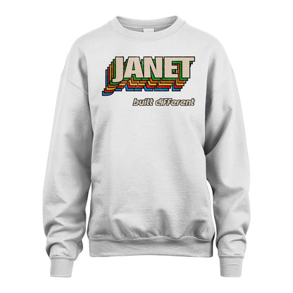 Your Name Built Different Retro Shirt JANET M1-26